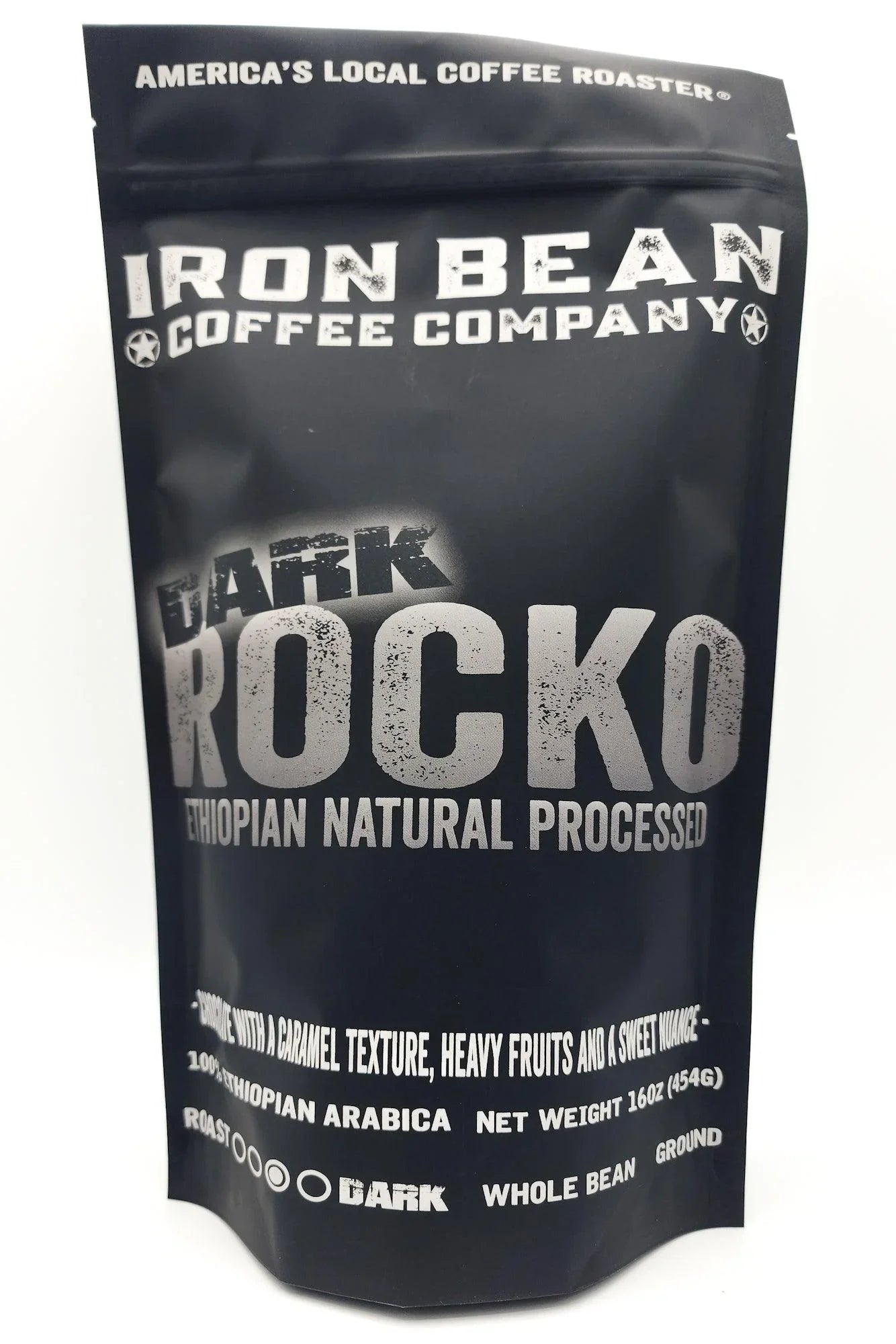 DARK ROCKO - Ethiopian Natural Process - Darker Roast - Shop Coffee Hobby