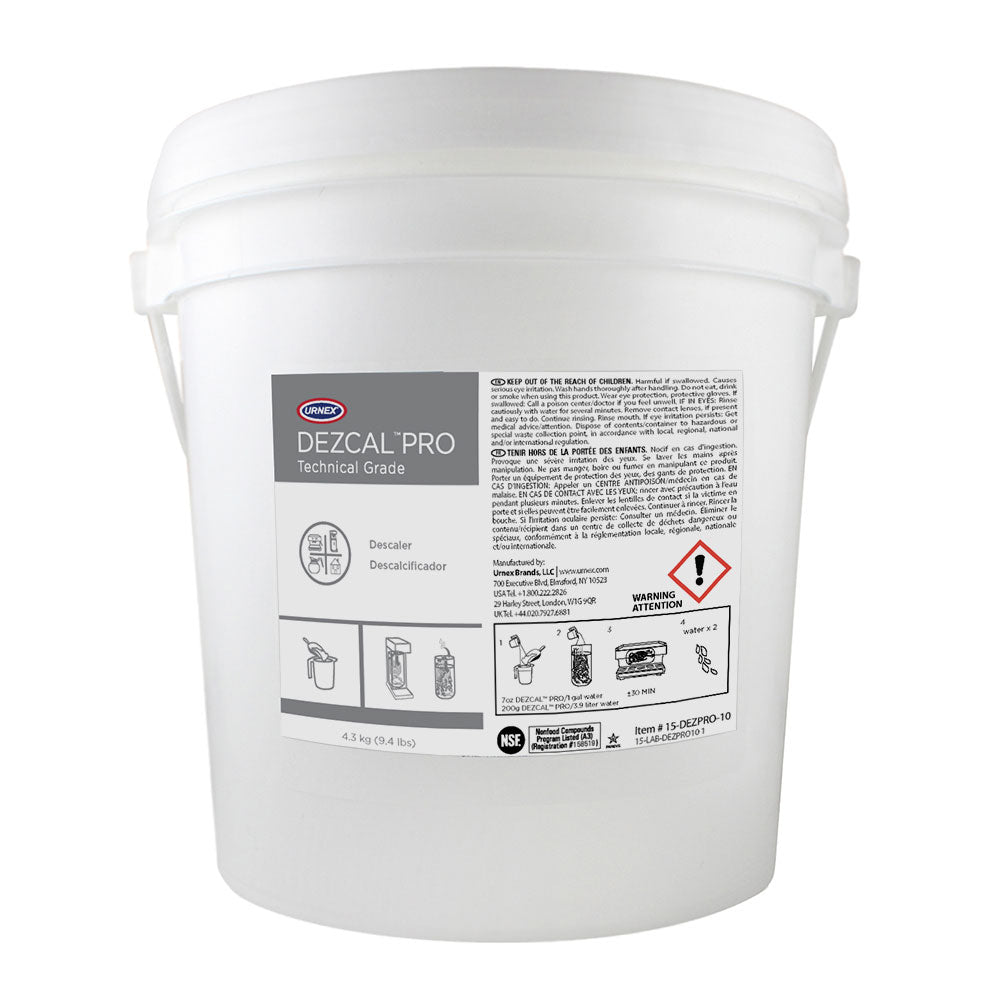 Urnex Dezcal Pro Descaling Powder, 1-Gallon Pail
