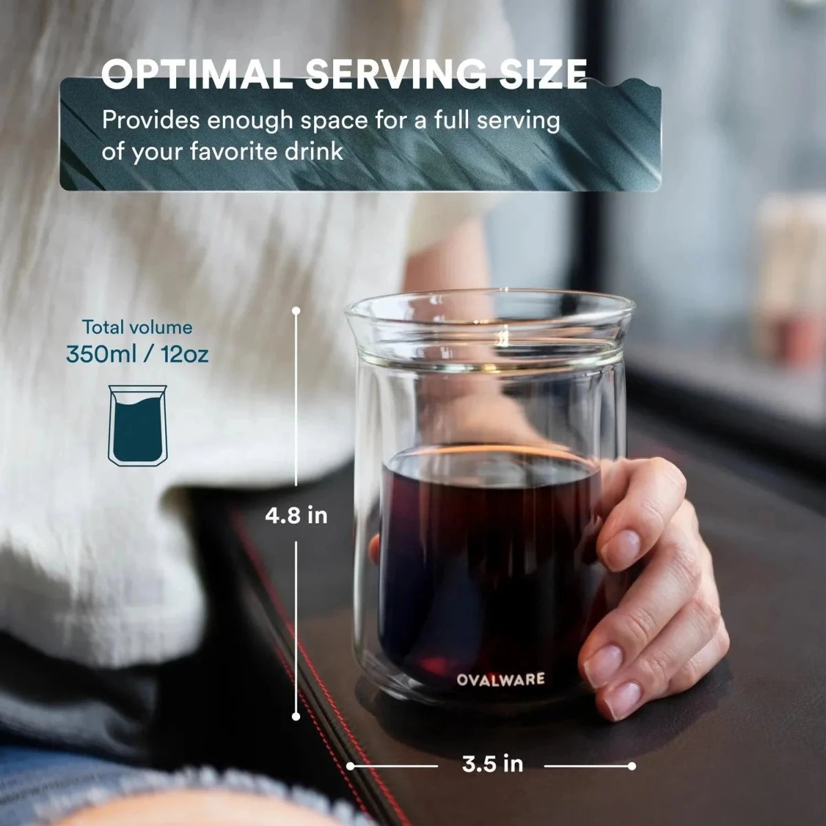 Double Wall Coffee Tasting Glass - 350mL/12oz - Shop Coffee Hobby