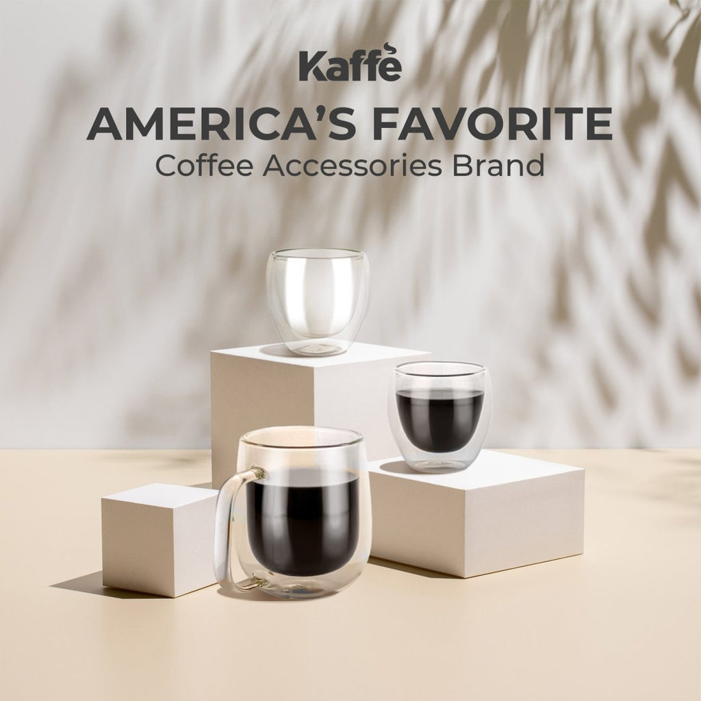 Double‑Wall Espresso Cup Set – 3oz Borosilicate Glass (Set of 2) – KF4040 - Shop Coffee Hobby