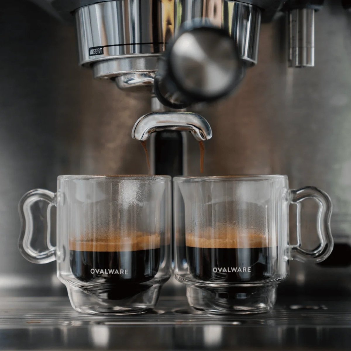 Double‑Wall Espresso Cups – 120ml / 4oz Borosilicate Glass (Set of 2 or 4) – Ovalware - Shop Coffee Hobby