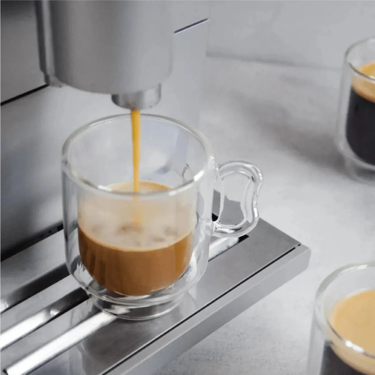 Double‑Wall Espresso Cups – 120ml / 4oz Borosilicate Glass (Set of 2 or 4) – Ovalware - Shop Coffee Hobby