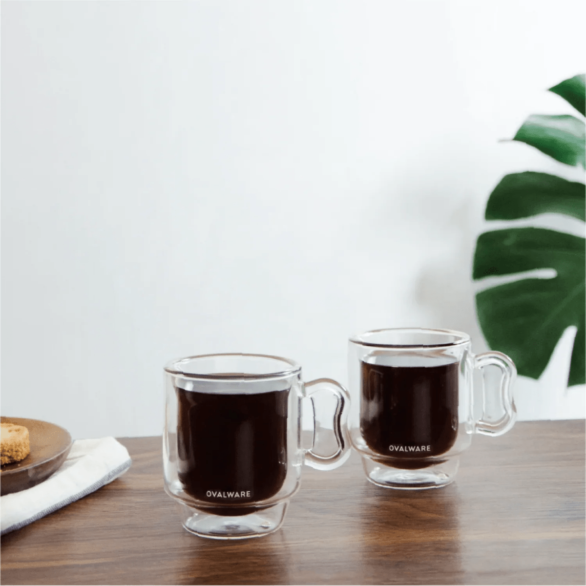 Double‑Wall Espresso Cups – 120ml / 4oz Borosilicate Glass (Set of 2 or 4) – Ovalware - Shop Coffee Hobby