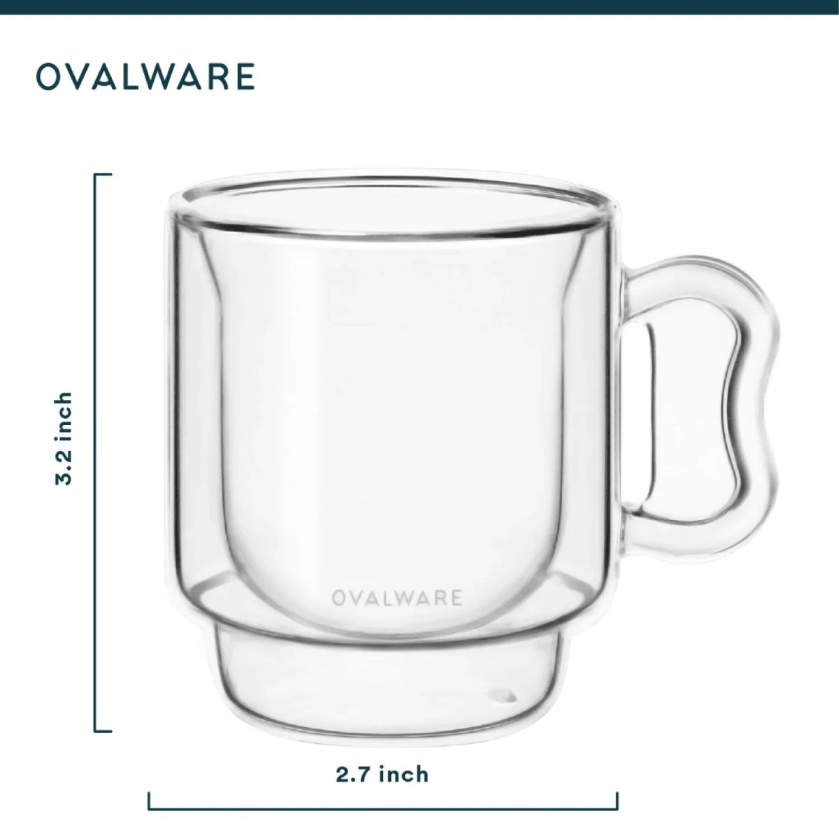 Double‑Wall Espresso Cups – 120ml / 4oz Borosilicate Glass (Set of 2 or 4) – Ovalware - Shop Coffee Hobby