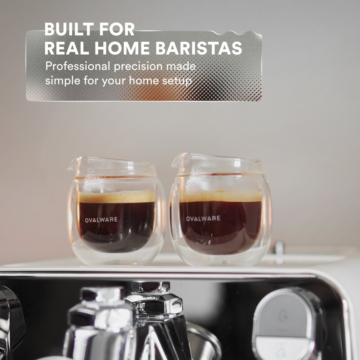 Double‑Wall Espresso Pouring Glass – 80ml / 2.7oz (Set of 2) – Precision Spout & Measurement Marks - Shop Coffee Hobby