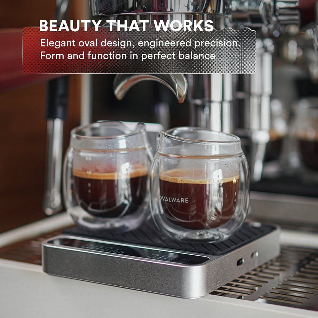 Double‑Wall Espresso Pouring Glass – 80ml / 2.7oz (Set of 2) – Precision Spout & Measurement Marks - Shop Coffee Hobby