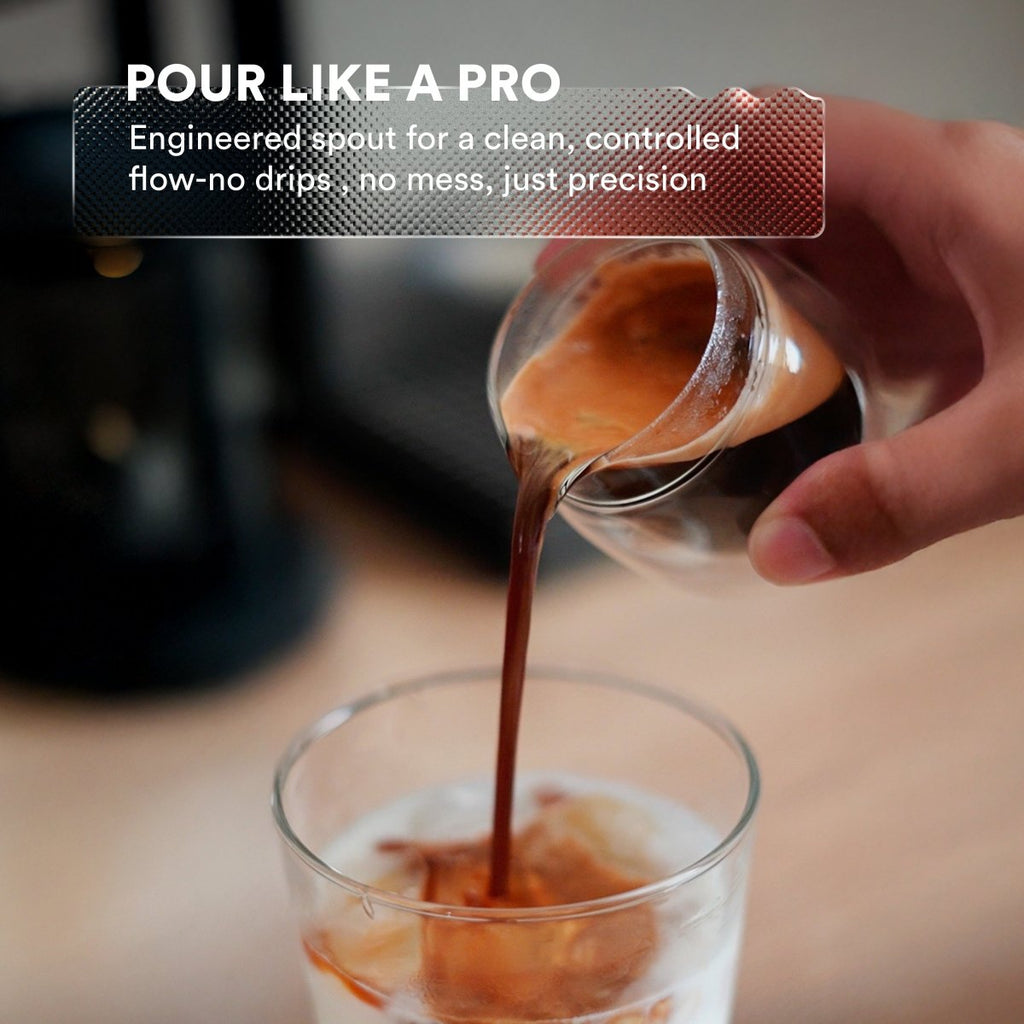 Double‑Wall Espresso Pouring Glass – 80ml / 2.7oz (Set of 2) – Precision Spout & Measurement Marks - Shop Coffee Hobby