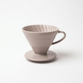 Dune V60 ceramic dripper on white background