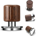 Echo Tamper 58Mm – Walnut Spring Loaded Coffee Tamper with Click Feedback, Stainless Steel Base – 30LB Calibrated Espresso Tool for Perfectly Even Tamping Pressure - Shop Coffee Hobby