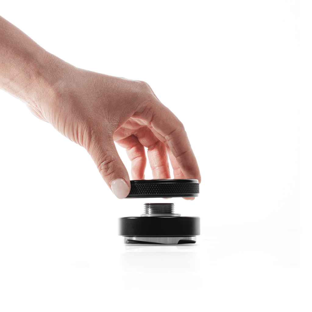 58mm Espresso Distribution Tool & Leveler, Adjustable Depth, Black