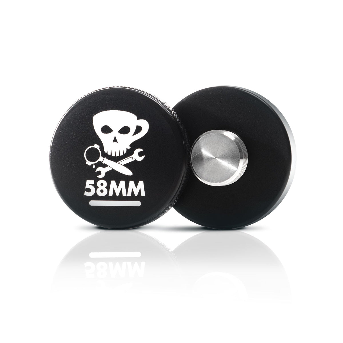 58mm Espresso Distribution Tool & Leveler, Adjustable Depth, Black