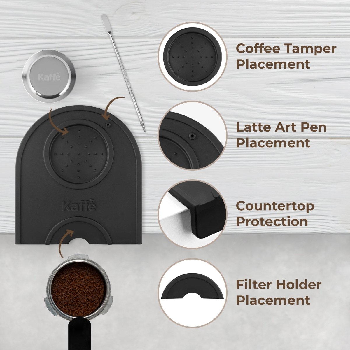 Espresso 2-in-1 Tamping Mat, KFTM02 - Shop Coffee Hobby
