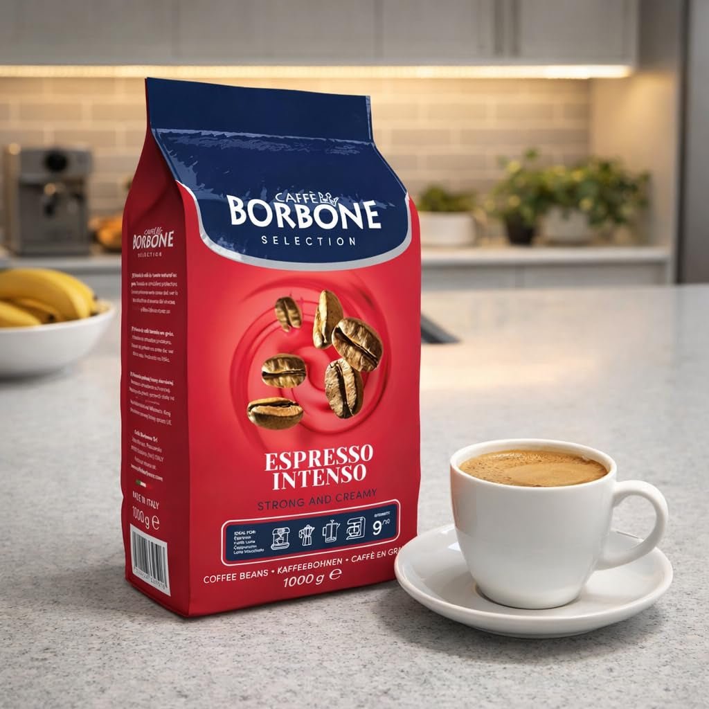 Espresso Intenso Whole Bean Coffee, 100% Robusta Blend, Medium Roast, 2.2 Lb Bag (Pack of 1) - Haynesworld General Goods