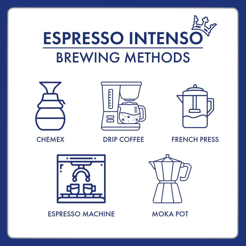Espresso Intenso Whole Bean Coffee, 100% Robusta Blend, Medium Roast, 2.2 Lb Bag (Pack of 1) - Haynesworld General Goods