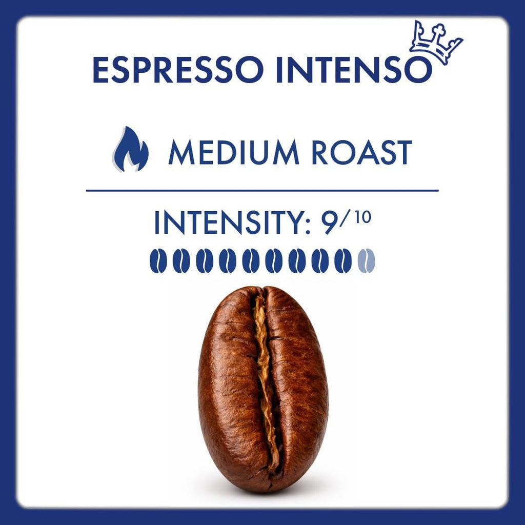Espresso Intenso Whole Bean Coffee, 100% Robusta Blend, Medium Roast, 2.2 Lb Bag (Pack of 1) - Haynesworld General Goods