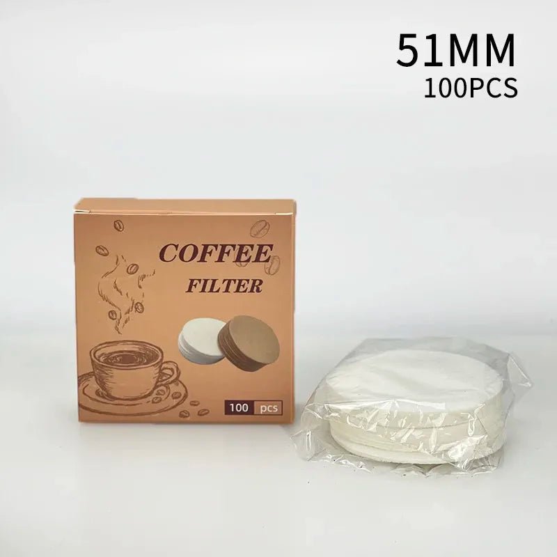 Espresso Paper Filters – 51mm / 53mm / 58mm – 100pcs & 200pcs Puck Filter Papers for Portafilters - Shop Coffee Hobby