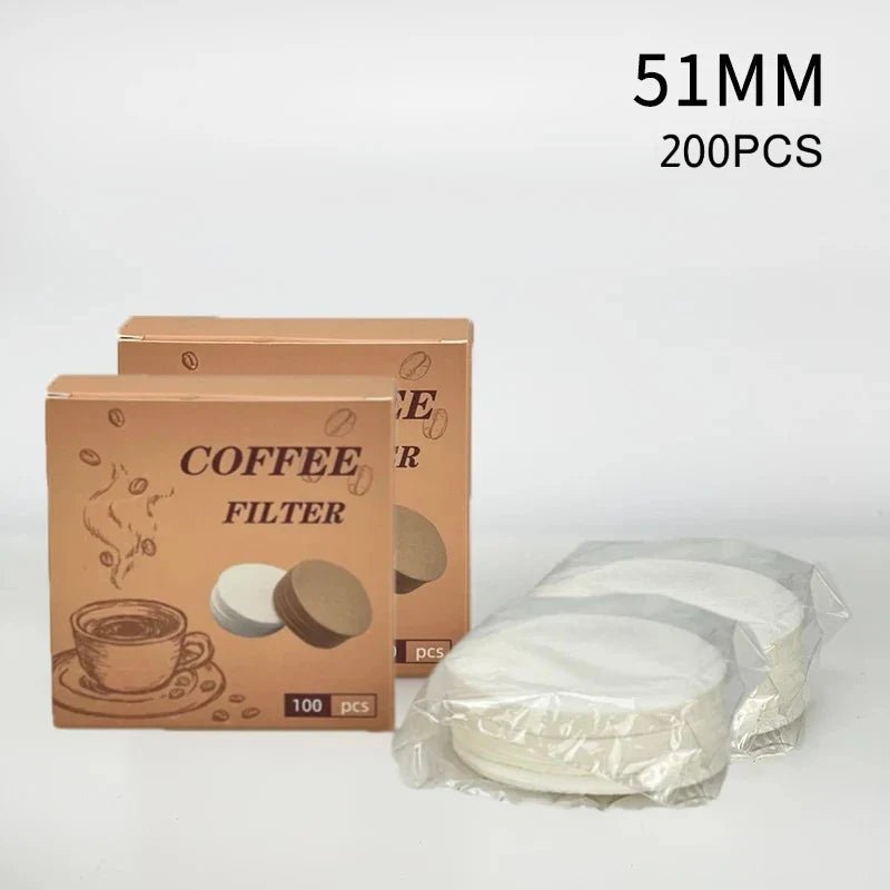 Espresso Paper Filters – 51mm / 53mm / 58mm – 100pcs & 200pcs Puck Filter Papers for Portafilters - Shop Coffee Hobby