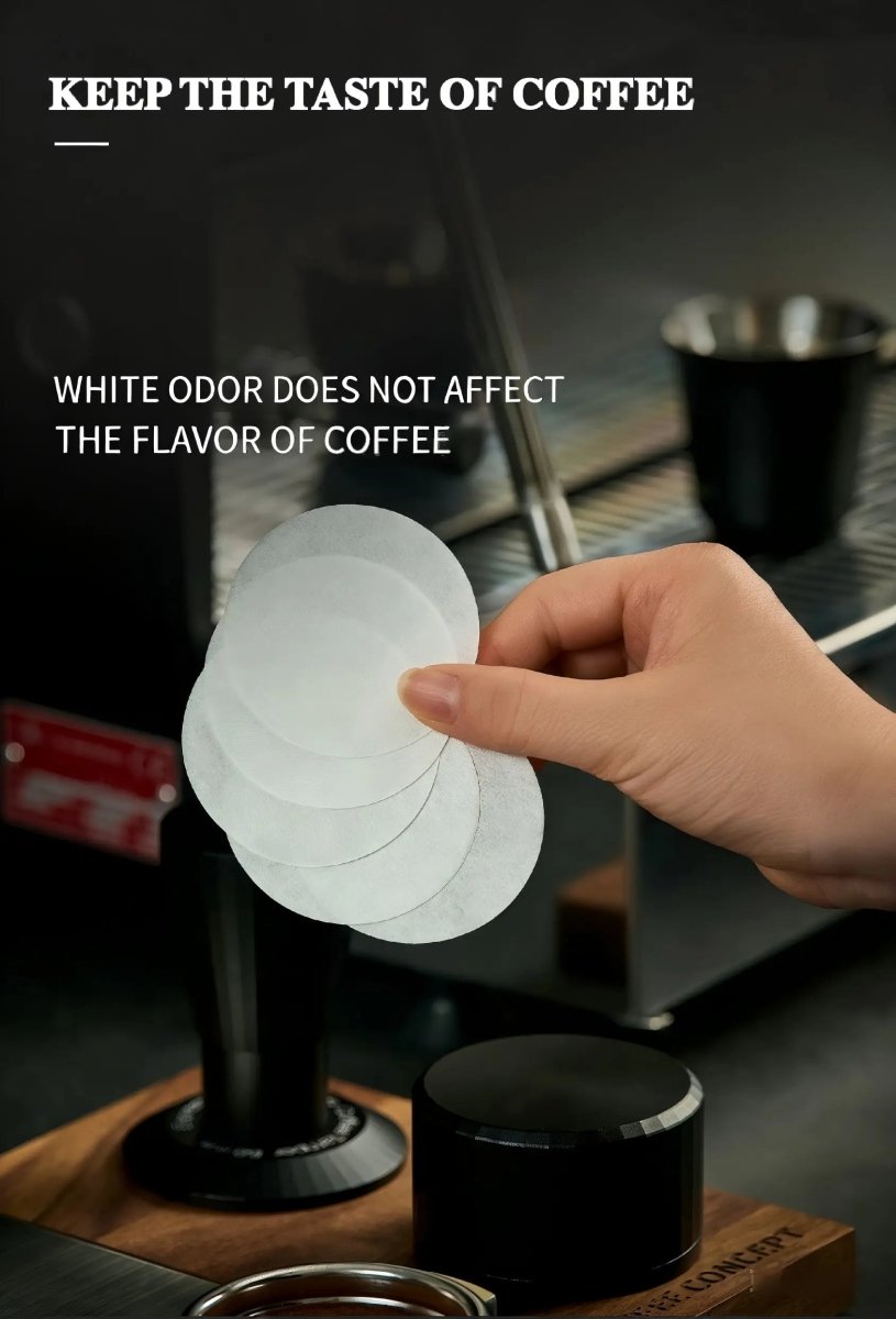 Espresso Puck Filter Paper – 51mm / 53–54mm / 58mm (100 Sheets) – Cleaner Baskets & Better Extraction - Shop Coffee Hobby