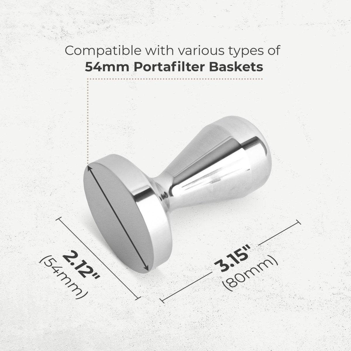 Espresso Tamper, 54mm, KFCT01-54 - Shop Coffee Hobby