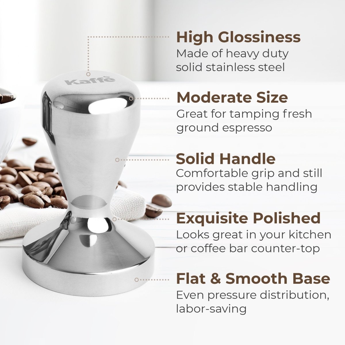 Espresso Tamper, 54mm, KFCT01-54 - Shop Coffee Hobby