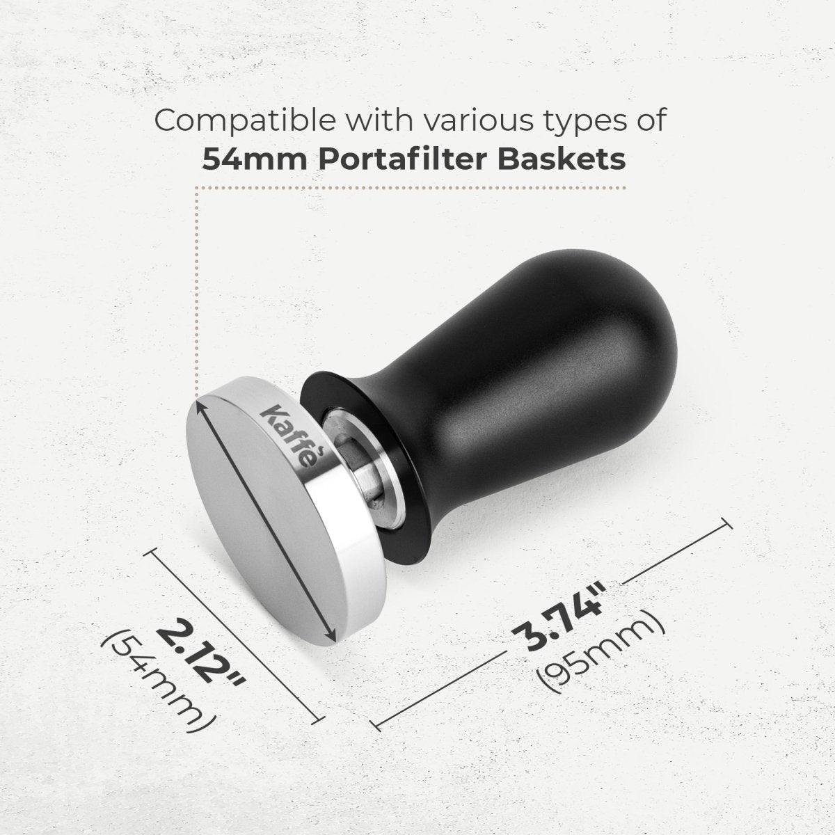 Espresso Tamper with Spring, 54mm, KFCT02-54 - Shop Coffee Hobby