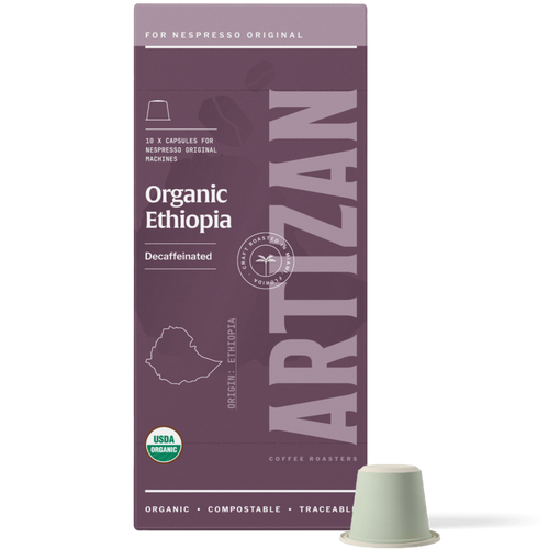 Artizan Ethiopia Decaf Espresso Capsules - Shop Coffee Hobby