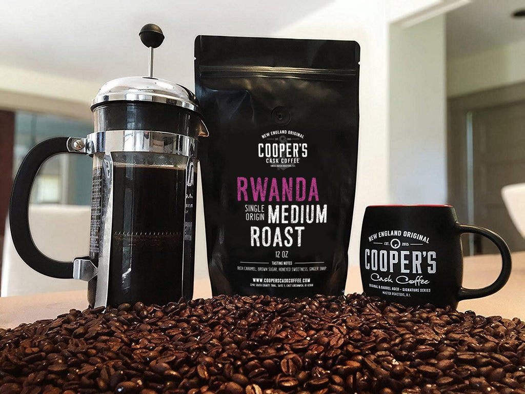Premium African Coffee Bundle - Bold Light Roast Ethiopia, Full Bodied Rwanda, Medium Dark Roast Kenya - 2Lb + 2 X 12Oz