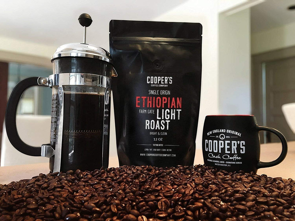 Premium African Coffee Bundle - Bold Light Roast Ethiopia, Full Bodied Rwanda, Medium Dark Roast Kenya - 2Lb + 2 X 12Oz