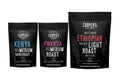 Premium African Coffee Bundle - Bold Light Roast Ethiopia, Full Bodied Rwanda, Medium Dark Roast Kenya - 2Lb + 2 X 12Oz
