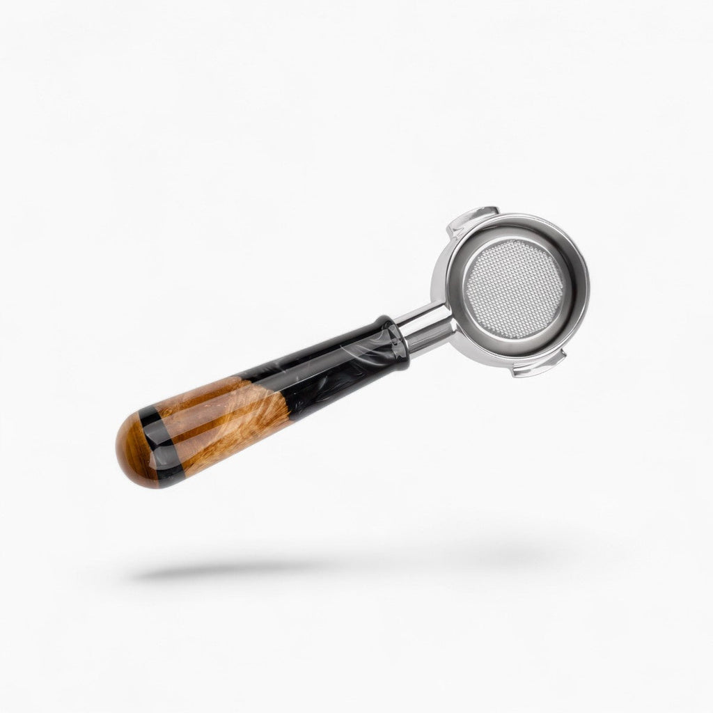 Walnut & Resin Handle Bottomless Portafilter - Shop Coffee Hobby