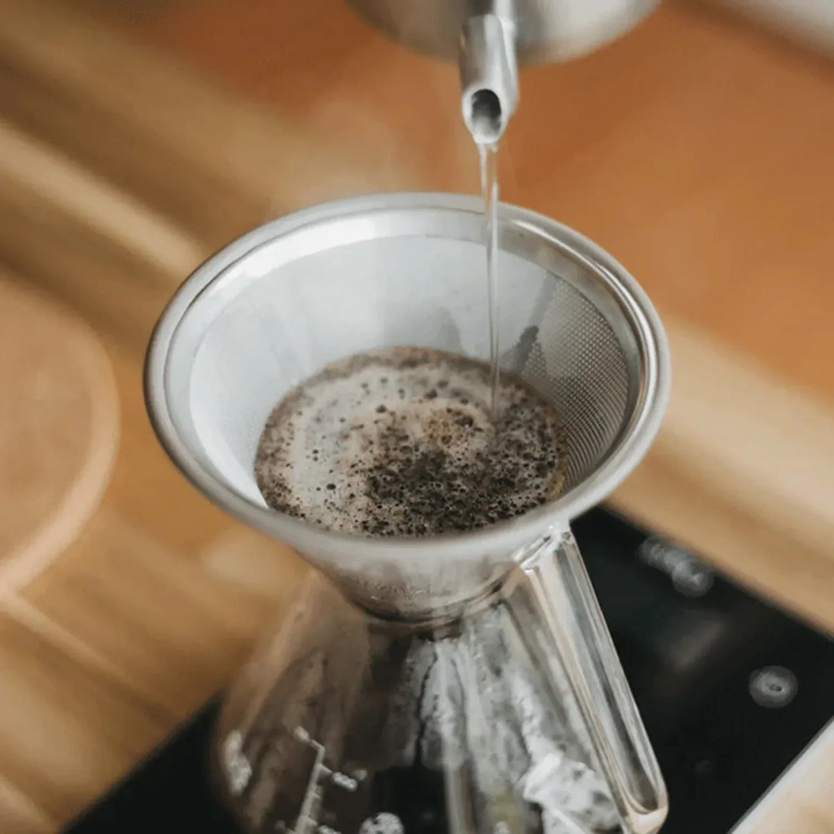 Ovalware Reusable Stainless Steel Pour-Over Filter in Standard Size