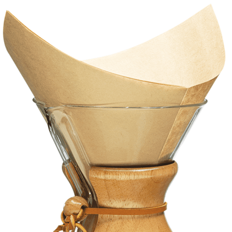 CHEMEX Natural Pre-Folded Square Filters, 100 Count