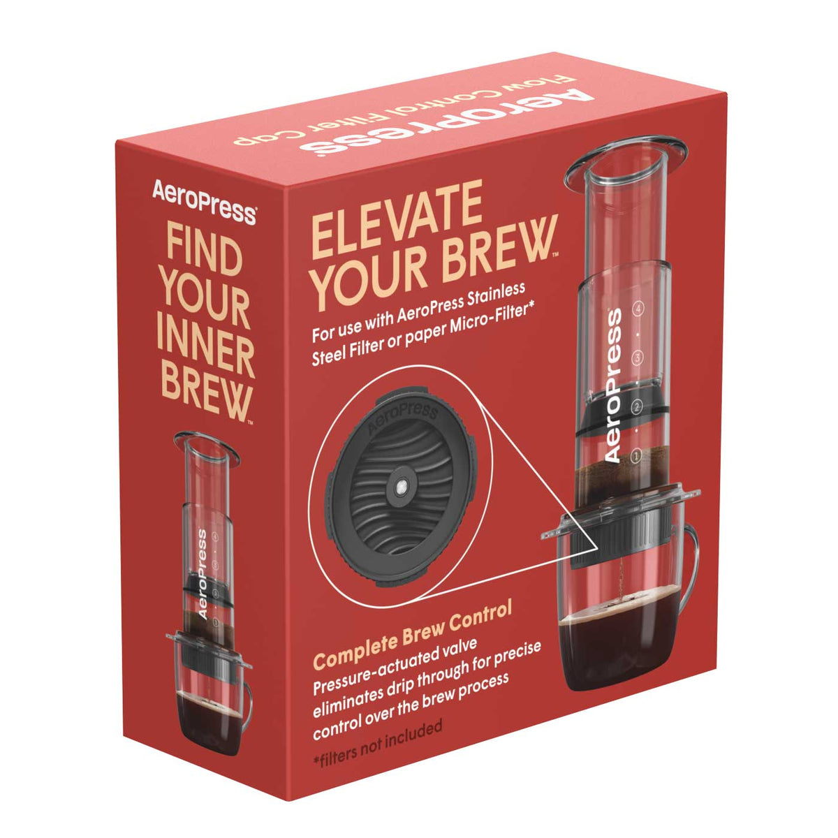 Espresso Parts AeroPress Standard Size Flow Control Filter Cap - Prevents Premature Drips