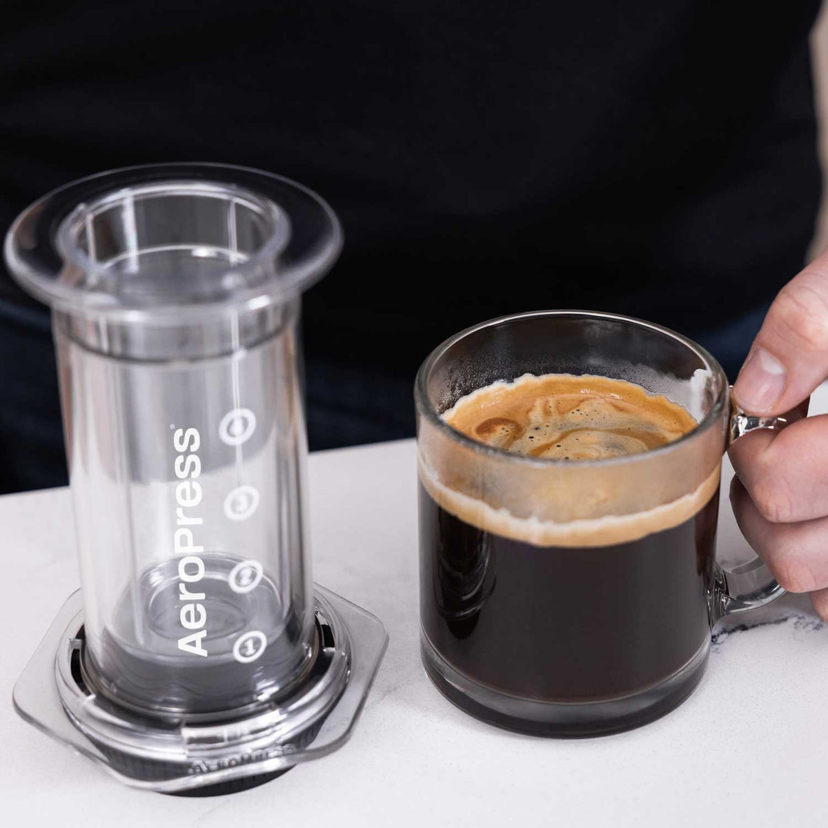 Espresso Parts AeroPress Standard Size Flow Control Filter Cap for preventing premature drips