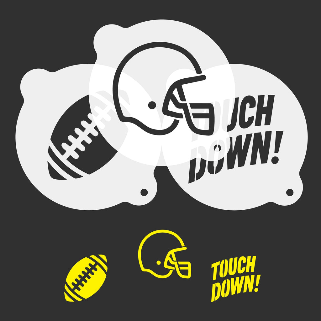 Football Coffee Stencils