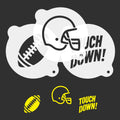 Football Coffee Stencils