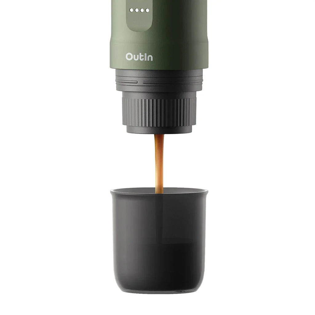 OutIn Nano Portable Electric Espresso Maker – Forest Green