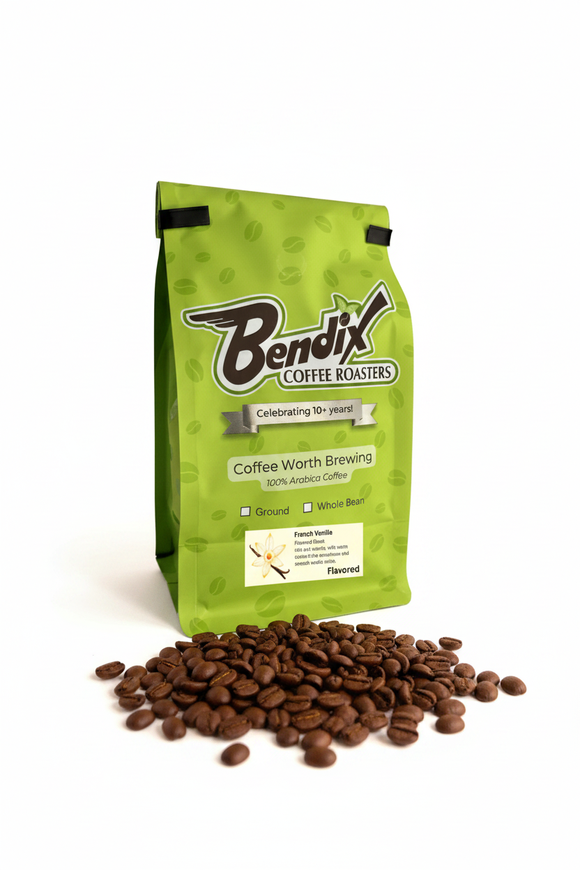 French Vanilla Flavored Coffee – Smooth & Creamy Whole Bean by Bendix Coffee Roasters - Shop Coffee Hobby