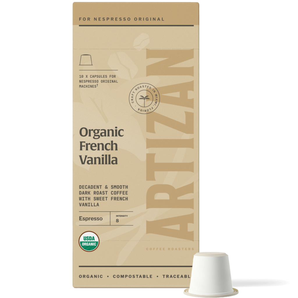 Artizan Organic French Vanilla Espresso Capsules - Shop Coffee Hobby