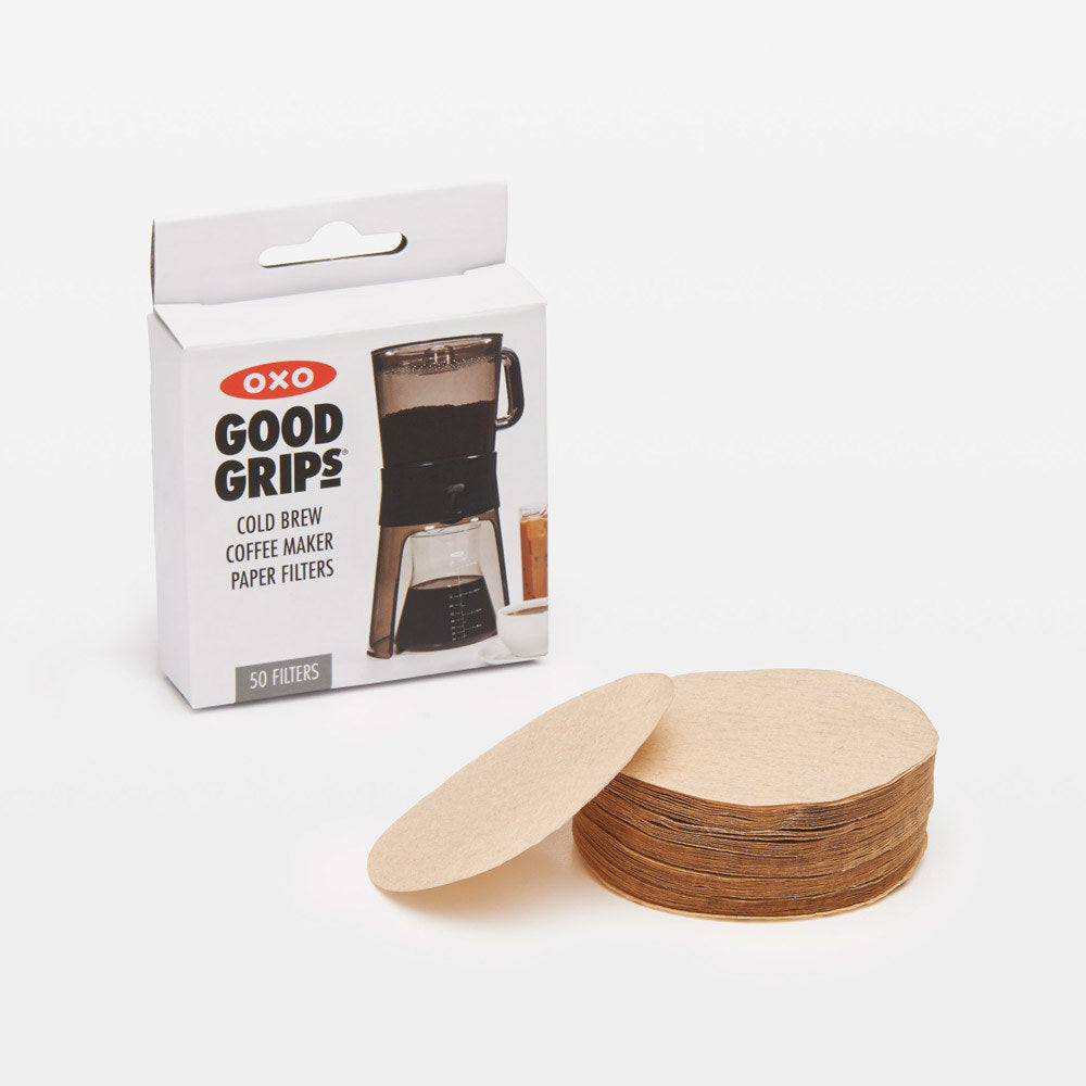 OXO Cold Brew Coffee Maker Paper Filters, 50-Pack