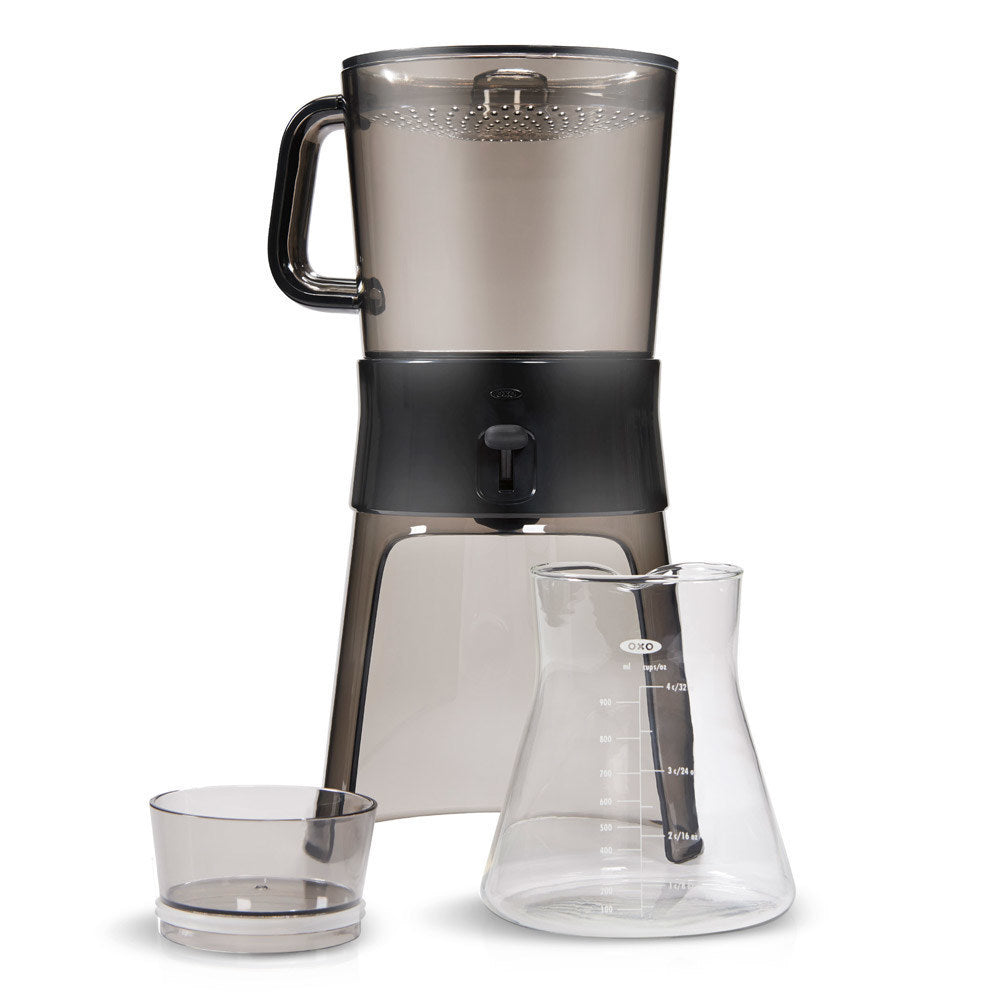 OXO Cold Brew Coffee Maker, 40oz - No-Mess Filtration, Glass Carafe