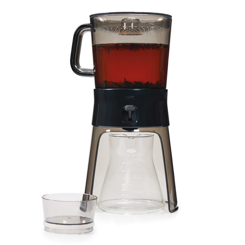OXO Cold Brew Coffee Maker, 40oz - No-Mess Filtration, Glass Carafe