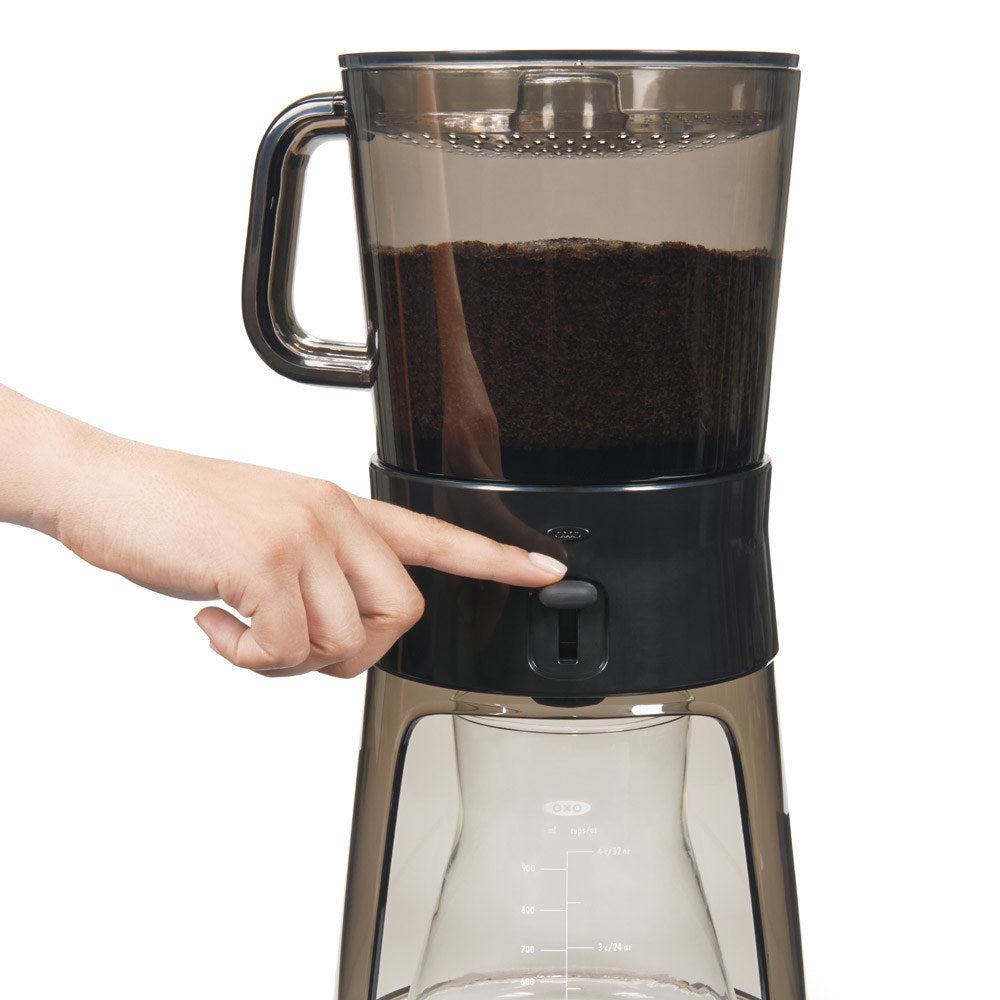 OXO Cold Brew Coffee Maker, 40oz - No-Mess Filtration, Glass Carafe