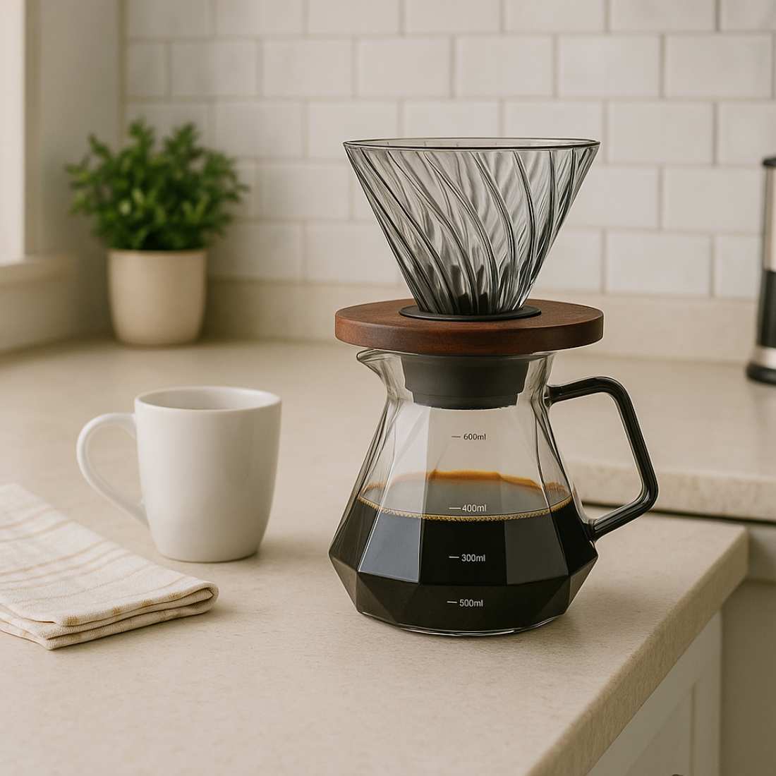 Green to Mean Coffee Glass Pour-Over Set – Dripper & Carafe