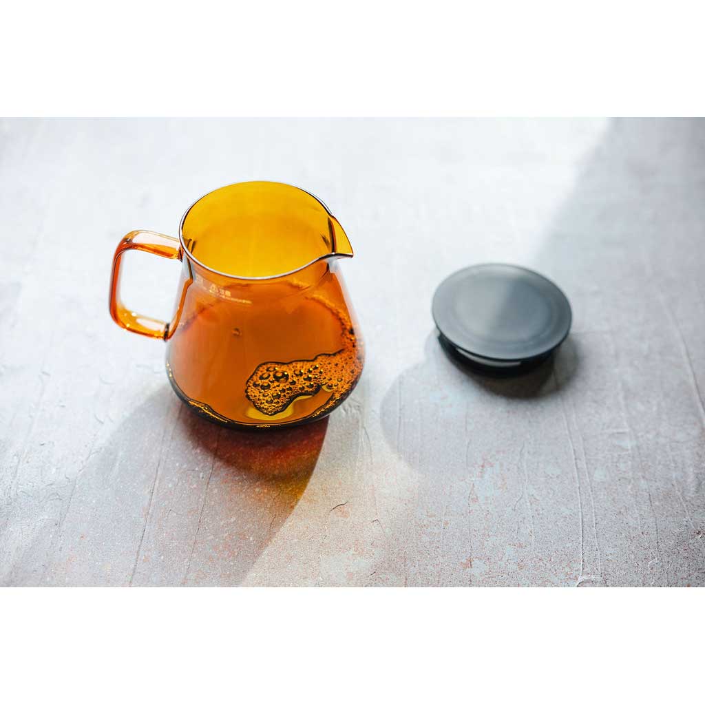 Amber 600 ml Hario Glass Coffee & Tea Server