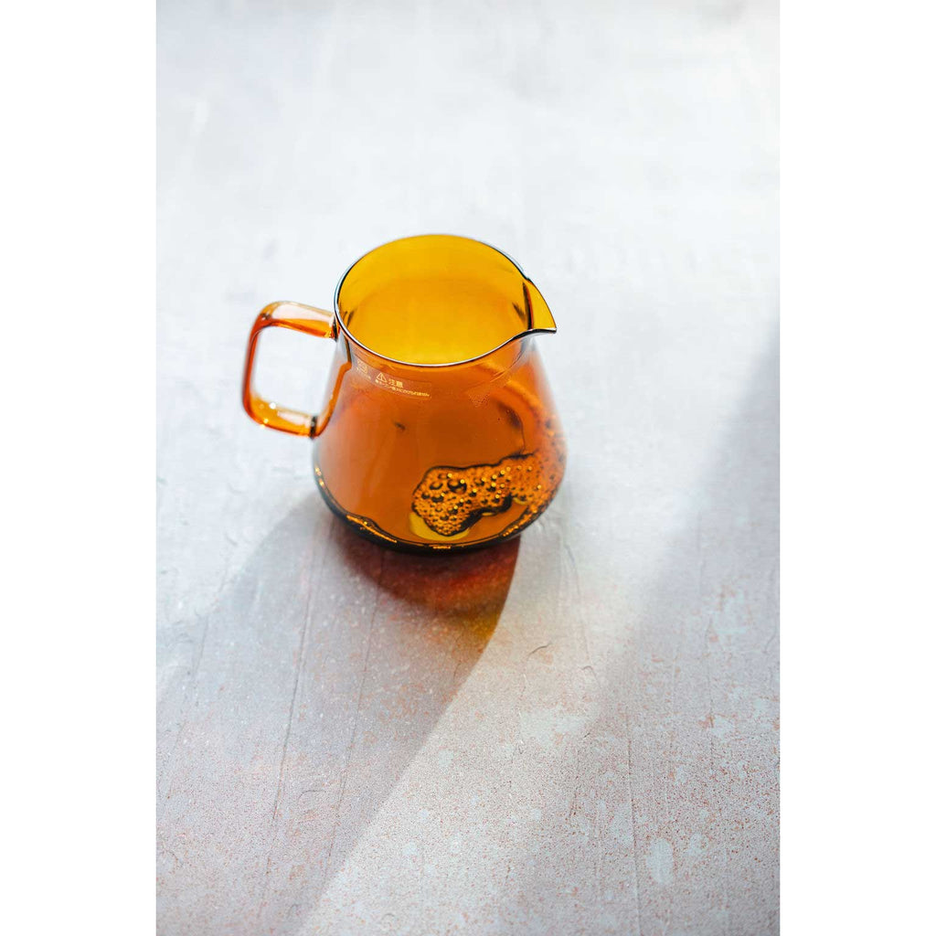 600 ml amber Hario glass coffee and tea server
