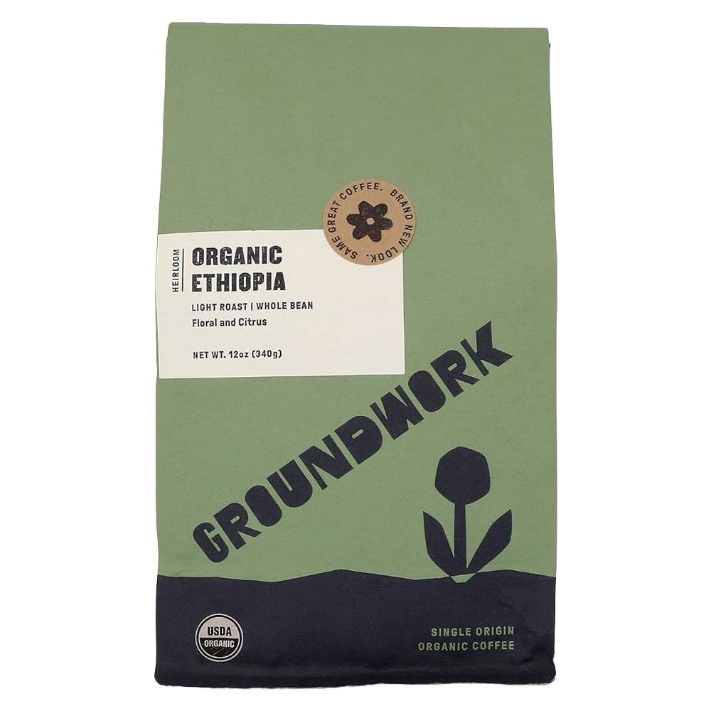Groundwork Coffee - 'Ethiopia' Light Roast Coffee Beans (12OZ) - Shop Coffee Hobby
