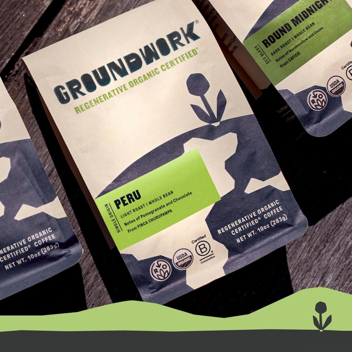 Groundwork Organic Peru Whole Bean Coffee – Single Origin, 10 oz Bag - Shop Coffee Hobby