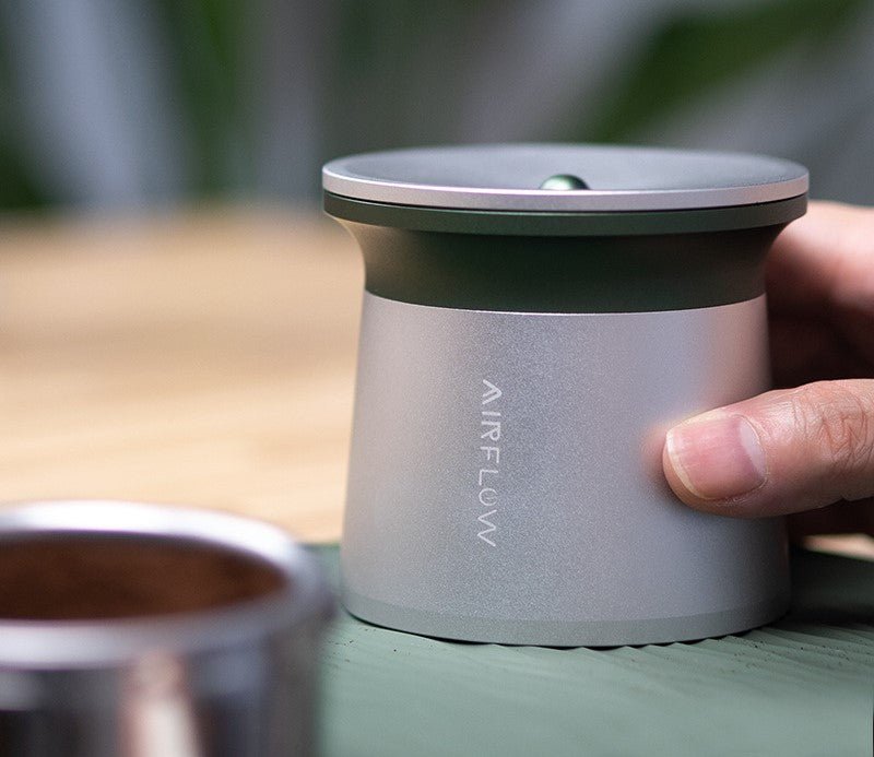Gyro Coffee Powder Sifter – Aluminum Magnetic Espresso Dosing Cup for Precision Grinding - Haynesworld General Goods