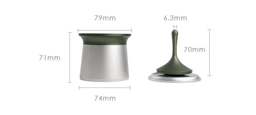 Gyro Coffee Powder Sifter – Aluminum Magnetic Espresso Dosing Cup for Precision Grinding - Haynesworld General Goods